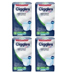 Giggles Yetişkin Emici Külot Large 30'lu 4 Paket 120 Adet