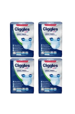 Giggles Yetişkin Emici Külot XLarge 30'lu 4 Paket 120 Adet