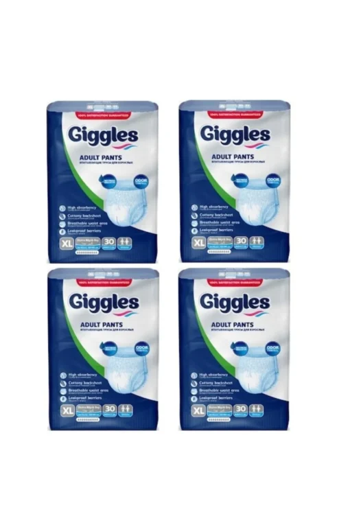 Giggles Yetişkin Emici Külot XLarge 30'lu 4 Paket 120 Adet