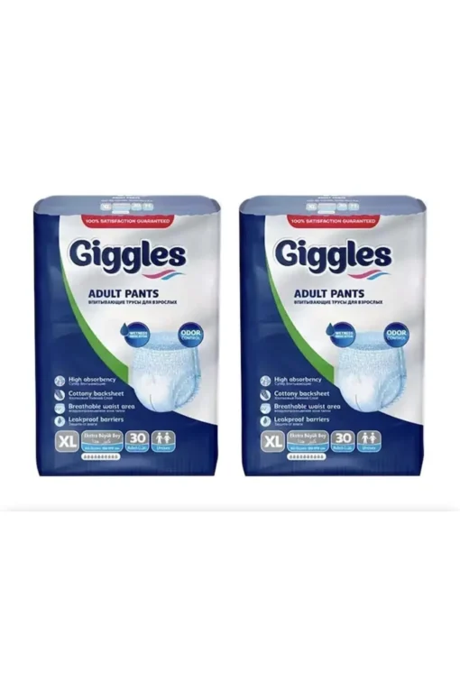 Giggles Yetişkin Emici Külot XLarge 30'lu 2 Paket 60 Adet