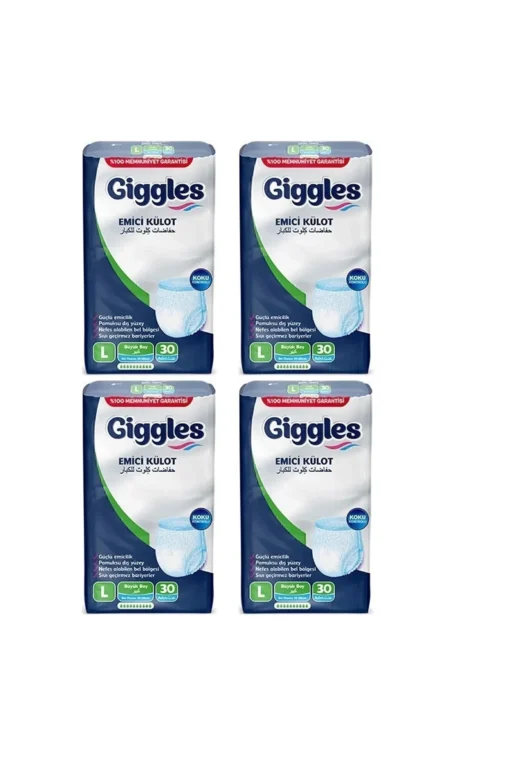 Giggles Yetişkin Emici Külot Large 30'lu 4 Paket 120 Adet