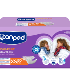 Canped Tekstil Yüzeyli Canped Belbantlı Çocuk Bezi XS 30'lu Paket