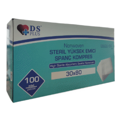 Damla Sağlık 30x80cm 2'li Steril Paket Nonwoven Emici Kompres Gazlı Bez