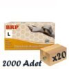 BRP Lateks Pudralı Muayene Eldiveni 20 Kutu 2000 Adet Large
