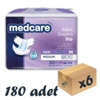 Medcare Maxi Bel Bantlı Hasta Bezi Medium M Beden 8 Damla 180 Adet