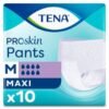 TENA ProSkin Pants Maxi Emici Külot, Orta Boy (M), 8 Damla, 10'lu