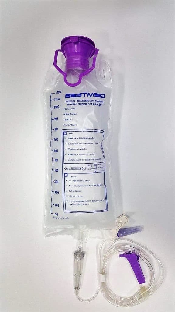 Bestmed Enteral Beslenme Torbası Manuel Tip - Gravity Tekli Steril Paket