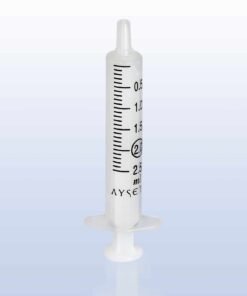 Ayset 2ml 2 Parçalı Dental Kısa Enjektör Steril Tekli Paket