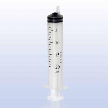 Ayset 20ml 3 Parçalı Siyah Enjektör Tekli Paket