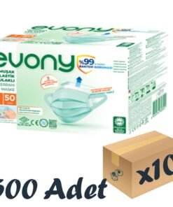 10 Kutu Evony Maske, 1lt Antibakteriyel Sıvı Sabun Hediyeli