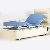 HEPA H226-TT-D 2 Motorlu Alüminyum Korkuluklu Hasta Karyolası + 12 cm Antidekübit Yatak