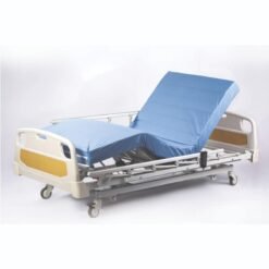 3 Motorlu Alüminyum Korkuluklu ABS Plastik Başlıklı Hasta Karyolası H325-AL (12cm Antidekübit Lazer Kesim Sıvı Geçirmez Kılıflı Yatak Dahil)