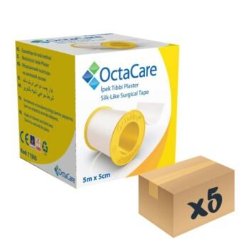 OctaCare Tıbbi İpek Plaster 5m x 5cm 5 Adet