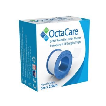 OctaCare Şeffaf Tıbbi Plaster (PE) 5m x 2,5cm