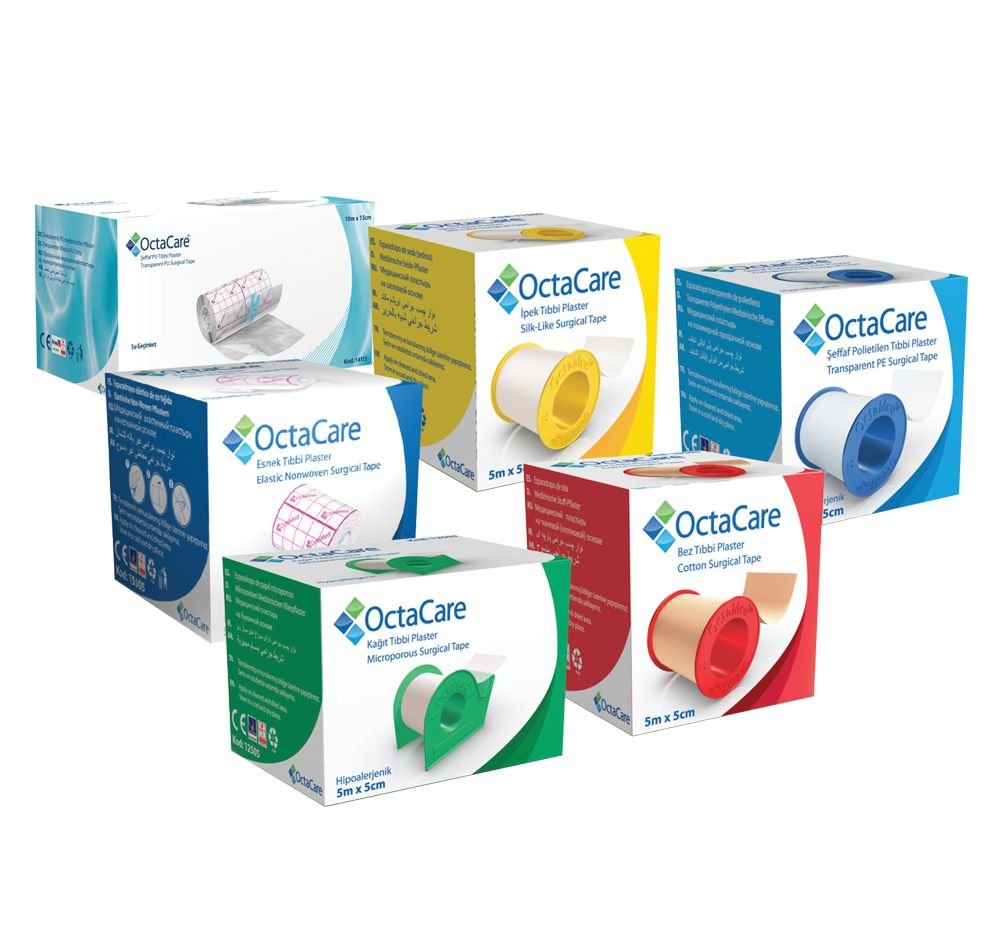 OctaCare Şeffaf Tıbbi Plaster (PE) 5m x 2,5cm - Görsel 2