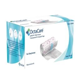 OctaCare Şeffaf Tıbbi Su Geçirmez Plaster Film (PU) 5m x 10cm Rulo