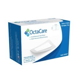 OctaCare Nonwoven Steril Pedli Esnek Yara Örtüsü 5cm x 7,5cm 50'li Kutu