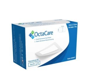 OctaCare Nonwoven Steril Pedli Esnek Yara Örtüsü 5cm x 7,5cm 50'li Kutu