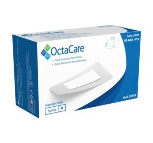 OctaCare Nonwoven Steril Pedli Esnek Yara Örtüsü  5cm x 9cm 50'li Kutu