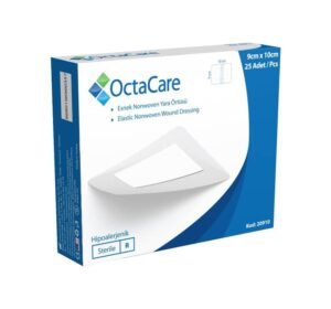 OctaCare Nonwoven Steril Pedli Esnek Yara Örtüsü  9cm x 10cm 25'li Kutu