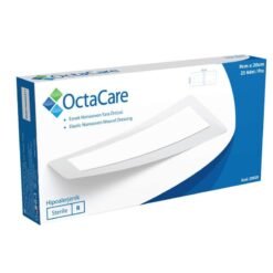 OctaCare Nonwoven Steril Pedli Esnek Yara Örtüsü  9cm x 20cm 25'li Kutu