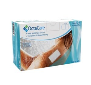 OctaCare Şeffaf Pedli Su Geçirmez Yara Örtüsü 5cm x 7,5cm Tekli Steril Paket