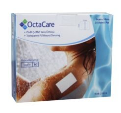 OctaCare Şeffaf Pedli Su Geçirmez Yara Örtüsü 9cm x 10cm Steril Tekli Paket