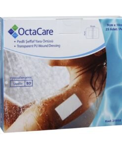 OctaCare Şeffaf Pedli Su Geçirmez Yara Örtüsü 9cm x 10cm Steril Tekli Paket