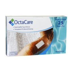 OctaCare Şeffaf Pedli Su Geçirmez Yara Örtüsü 9cm x 15cm Tekli Steril Paket