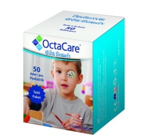 OctaCare Pediatrik Göz Pedi Erkek 5cm x 6,2cm 50 Adet