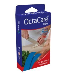 OctaCare Mavi Yara Bandı (Manyetik Algılanabilir) 100'lü 19mm x 76mm