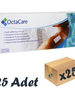 OctaCare Şeffaf Su Geçirmez Yara Örtüsü 9cm x 25cm 25'li Steril Paket