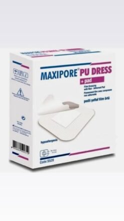 Maxipore PU Dress Pedli Şeffaf Steril Su Geçirmez Yara Örtüsü 10cm x 25cm Tekli Steril Paket
