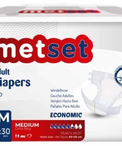 Metset Ekonomik Bel Bantlı Hasta Bezi 5,5 Damla Medium Orta Boy M Beden 30'lu Paket