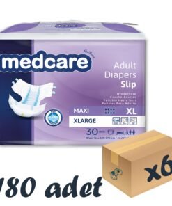 Medcare Maxi Bel Bantlı Hasta Bezi 8 Damla XLarge En Büyük Boy XL Beden 30'lu 6 Paket 180 Adet