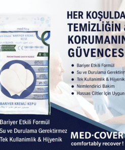 Med-Cover Bariyer Kremli Kese – Temizlik ve Koruma Bir Arada 10'lu 5 Paket