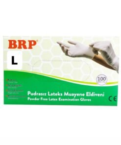 BRP Lateks Pudrasız Muayene Eldiveni 100 Adet Large