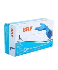 BRP Mavi Nitril Eldiven 100 Adet Large