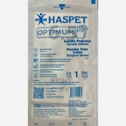 Has-Pet Optimum Lateks Pudrasız Cerrahi Steril Eldiven 1 Çift - 6.5 Numara