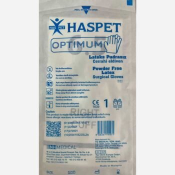 Has-Pet Optimum Lateks Pudrasız Cerrahi Steril Eldiven 1 Çift - 6.5 Numara