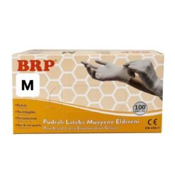 BRP Lateks Pudralı Muayene Eldiveni 100 Adet Medium
