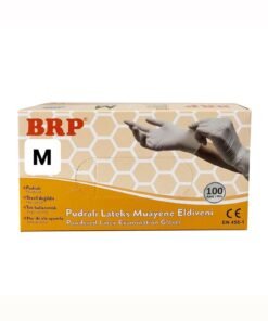 BRP Lateks Pudralı Muayene Eldiveni 100 Adet Medium