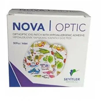 Nova Optik Çocuk Hipoallerjenik Yapışkanlı Oval Göz Pedi 50'li
