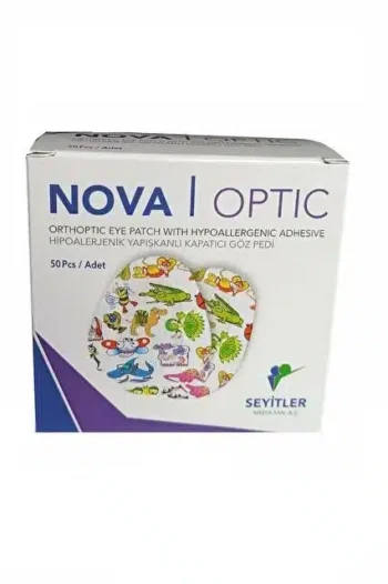 Nova Optik Çocuk Hipoallerjenik Yapışkanlı Oval Göz Pedi 50'li