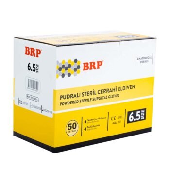 Brp Pudralı Steril Cerrahi Eldiven No:6,5 Çiftli Steril Paket
