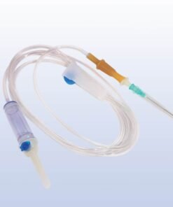 Ayset Hava Yollu Kapaklı Küçük Damla Odalı Serum İnfüzyon Seti 21G İğne