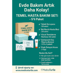 1 Haftalık Evde Hasta Bakım Seti – 5’li Temel Ürün Paketi (Medcare Premium Bel Bantlı Hasta Bezi)