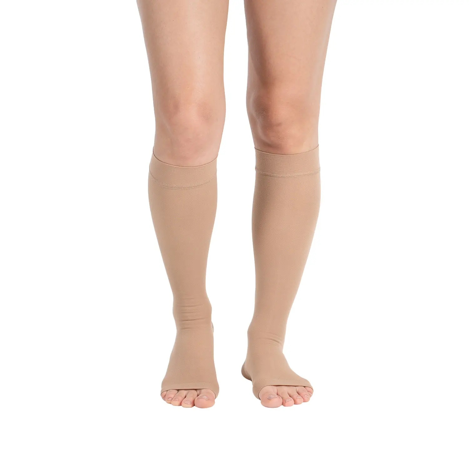 Wingmed Ccl 2 Diz Altı Burnu Açık Varis Çorabı (Bej) W1307 - Görsel 2