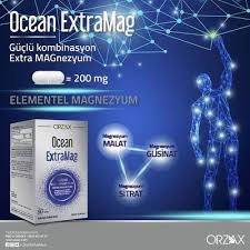 Ocean ExtraMag Üçlü Kombinasyon Magnezyum 200 mg 30 Tablet
