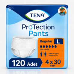 Tena Protection Pants Regular Emici Külot 6 Damla Large 30'lu 4 Paket 120 Adet
